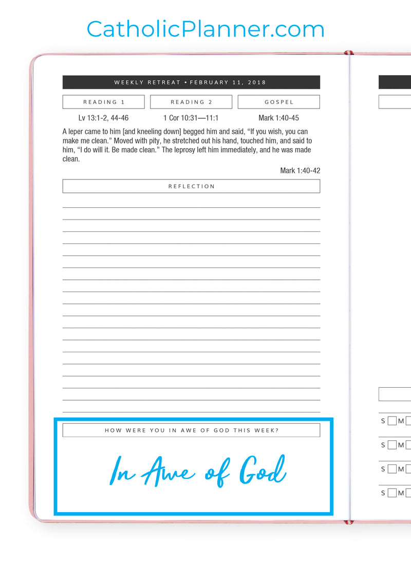 Using the Catholic Planner | In Awe of God